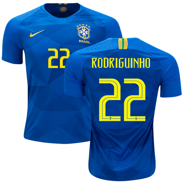 Brazil #22 Rodriguinho Away Kid Soccer Country Jersey - Click Image to Close